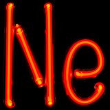 字母Ne形状的气体橙光放电灯管